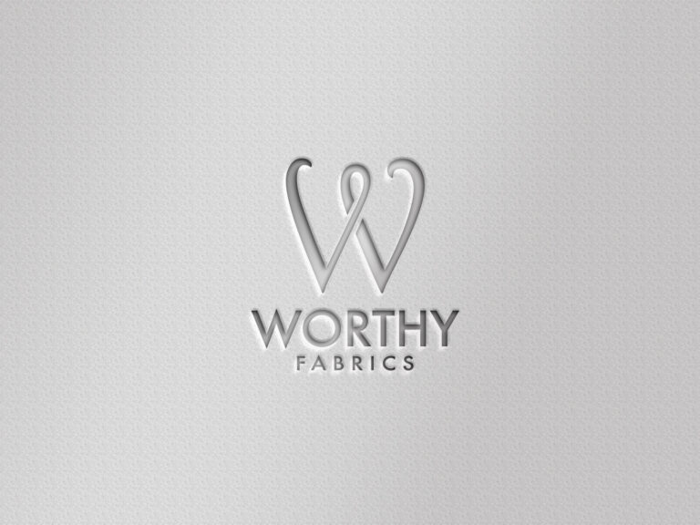 Création visuel pour Worthy fabrics, réalisée par Margarita Pautrat graphiste freelance à Perpignan.
