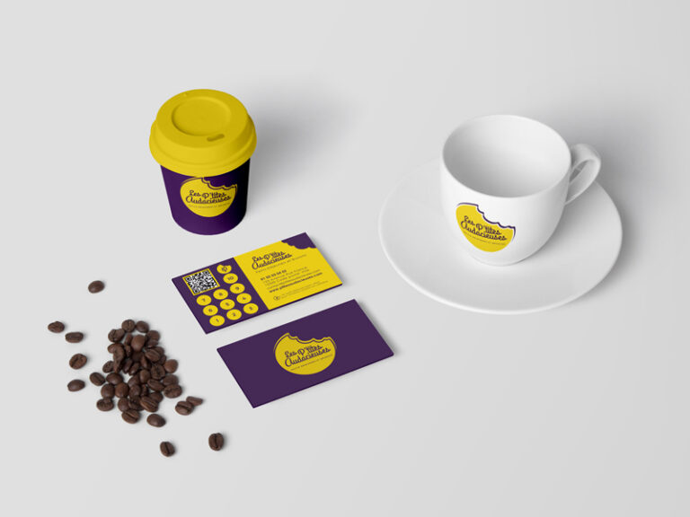 Création carte de fidélité pour les p'tites audacieuses, réalisée par Margarita Pautrat graphiste freelance à Perpignan.