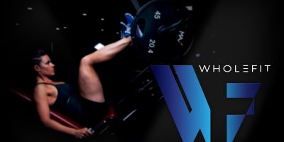 Conception visuel publicitaire pour réseaux sociaux pour Wholefit salle de sport. réalisée par Margarita Pautrat graphiste freelance à Perpignan.