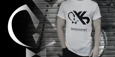 Création de logo et visuelle promo t-shirt pour yagshop.net, réalisée par Margarita Pautrat graphiste freelance à Perpignan.